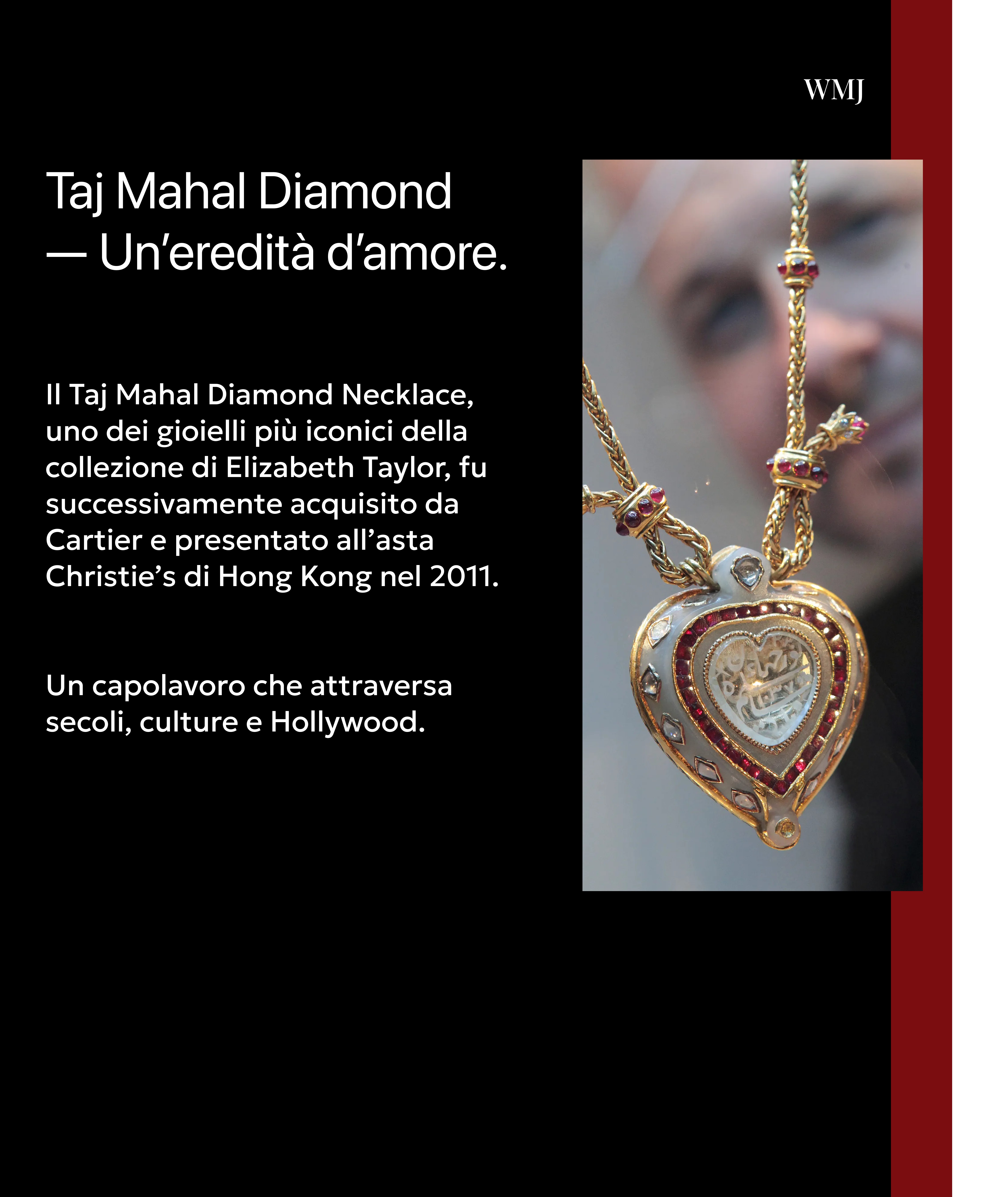 Taj Mahal Diamond Necklace Elizabeth Taylor Cartier